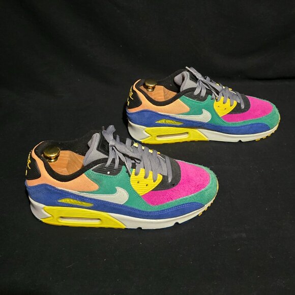 Nike CD0917-300 Air Max 90 QS "VIOTECH" Multicolor Lucid Green-Grey Sz 9.5US - Picture 3 of 10